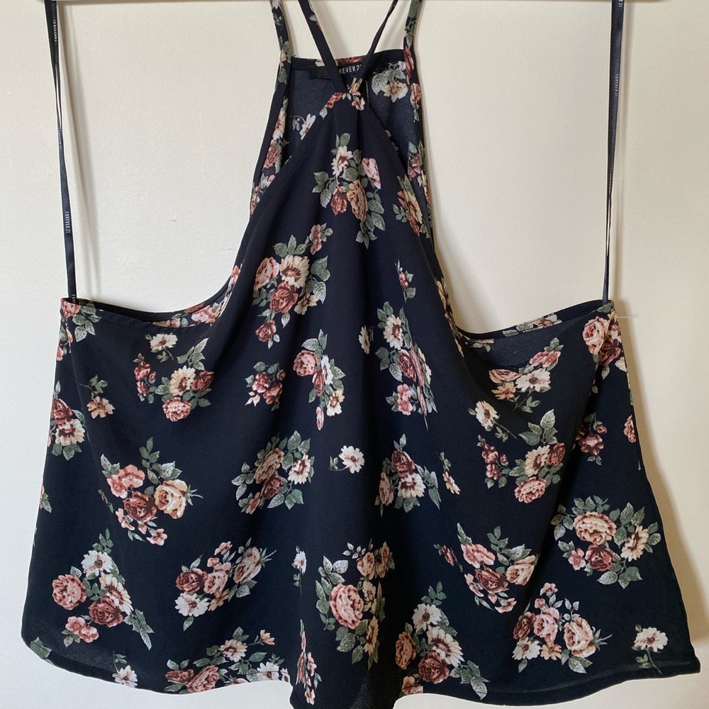 Floral Tank Crop Top